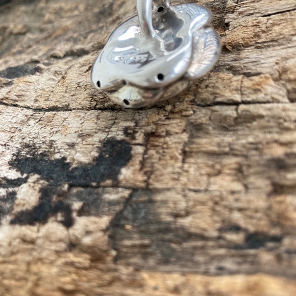 Vintage ROSE 🌹 pendant 925 Silver - Picture 9 of 10